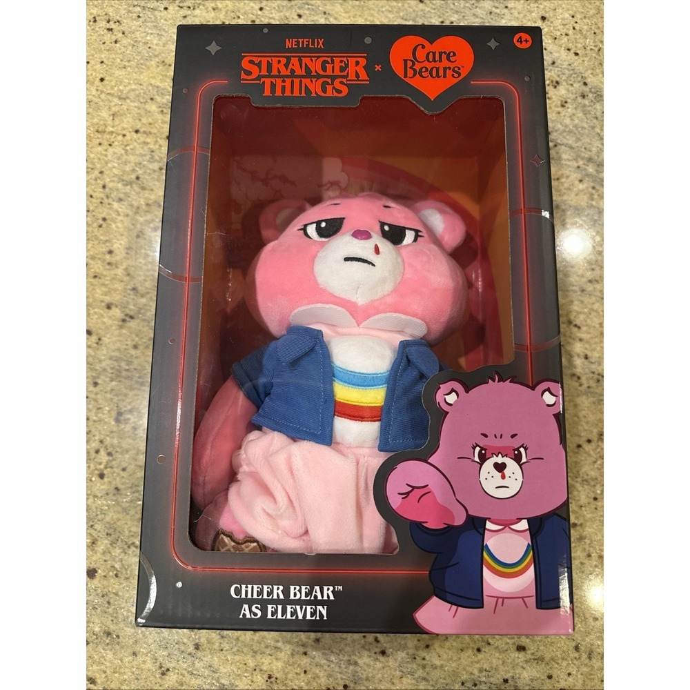 Netflix - Care Bears x Stranger Things - Cheer Bear As Eleven 12 Inch Plush
